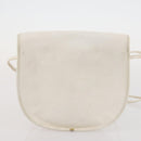 SAINT LAURENT Shoulder Bag Leather 2 Set Beige White Auth bs34695-11
