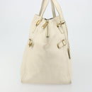 SAINT LAURENT Hand Bag Leather White Gold 172460 Auth bs34696-3