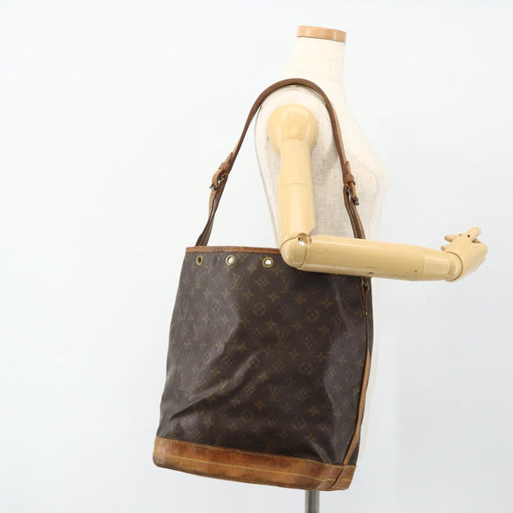 LOUIS VUITTON Monogram Noe Shoulder Bag M42224 LV Auth bs34697