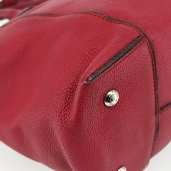 LOUIS VUITTON Lockit MM Handtasche Leder Fran Boise M94595 LV Auth bs34701