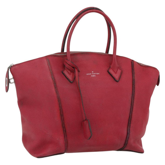 LOUIS VUITTON Lockit MM Handtasche Leder Fran Boise M94595 LV Auth bs34701