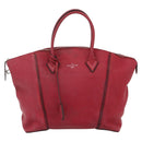 LOUIS VUITTON Lockit MM Handtasche Leder Fran Boise M94595 LV Auth bs34701-13