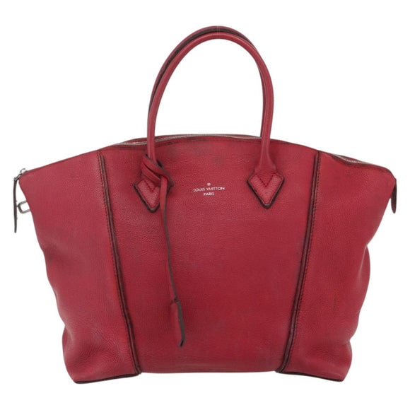 LOUIS VUITTON Lockit MM Handtasche Leder Fran Boise M94595 LV Auth bs34701