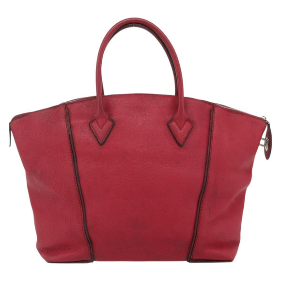 LOUIS VUITTON Lockit MM Handtasche Leder Fran Boise M94595 LV Auth bs34701