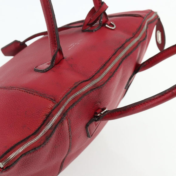 LOUIS VUITTON Lockit MM Handtasche Leder Fran Boise M94595 LV Auth bs34701