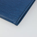 LOUIS VUITTON Epi Jena Clutch Bag Blue M52715 LV Auth bs34702-15