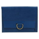 LOUIS VUITTON Epi Jena Clutch Bag Blue M52715 LV Auth bs34702-13