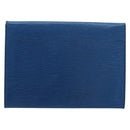 LOUIS VUITTON Epi Jena Clutch Bag Blue M52715 LV Auth bs34702-2