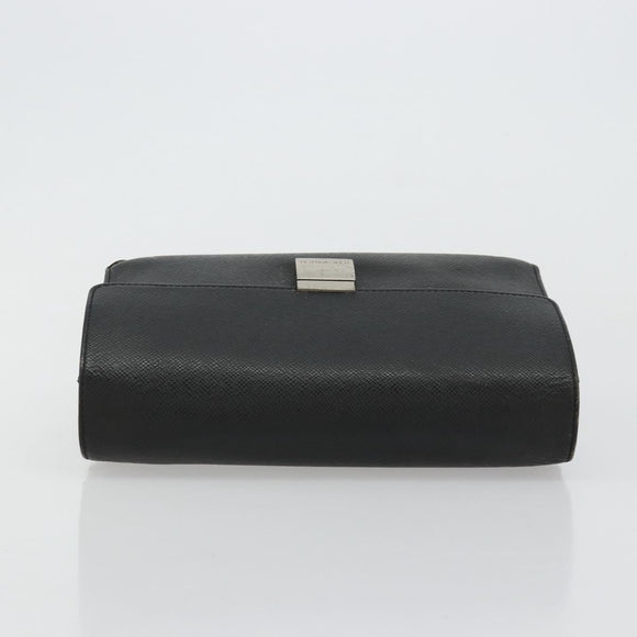 LOUIS VUITTON Taiga Selenga Clutch Bag Ardoise M30782 LV Auth bs34703