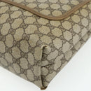 GUCCI GG Supreme Web Sherry Line Tote Bag PVC Beige 39 02 003 Auth bs34705-9