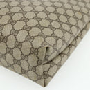 GUCCI GG Supreme Web Sherry Line Tote Bag PVC Beige 39 02 003 Auth bs34705-15