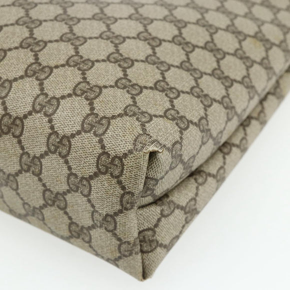 GUCCI GG Supreme Web Sherry Line Tote Bag PVC Beige 39 02 003 Auth bs34705