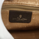 GUCCI GG Supreme Clutch Bag PVC Beige Gold 97 01 037 Auth bs34706-17