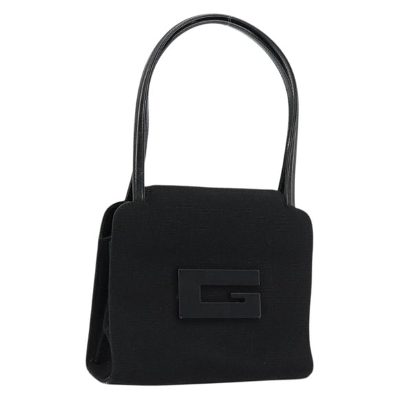 GUCCI Hand Bag Canvas Black 000 0810 Auth bs34708