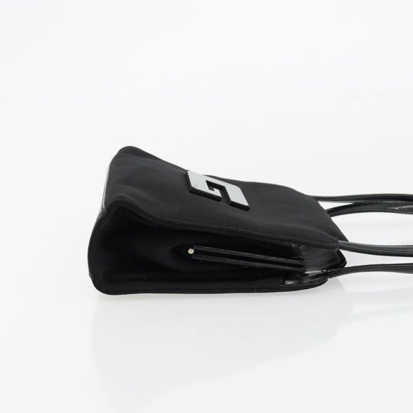 GUCCI Hand Bag Canvas Black 000 0810 Auth bs34708