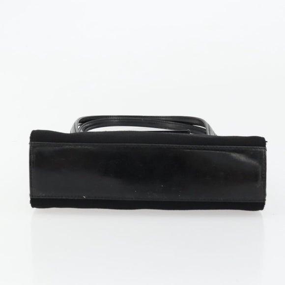 GUCCI Hand Bag Canvas Black 000 0810 Auth bs34708