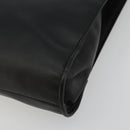GUCCI Hand Bag Leather Black Gold Auth bs34709-14