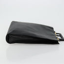 GUCCI Hand Bag Leather Black Gold Auth bs34709-3