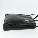 GUCCI Tote Bag Patent leather Black Silver 002 2058 0435 Auth bs34710-4