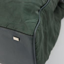 CELINE Tote Bag Nylon Green Silver Auth bs34712-10
