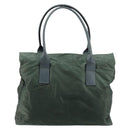 CELINE Tote Bag Nylon Green Silver Auth bs34712-3