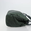 CELINE Tote Bag Nylon Green Silver Auth bs34712-4