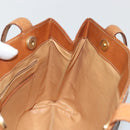 CELINE Macadam Canvas Tote Bag PVC Leather Brown Gold Auth bs34713-19