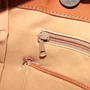 CELINE Macadam Canvas Tote Bag PVC Leather Brown Gold Auth bs34713-21