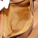 CELINE Macadam Canvas Tote Bag PVC Leather Brown Gold Auth bs34713-22