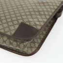 CELINE Macadam Canvas Shoulder Bag PVC Beige Gold Auth bs34714-12