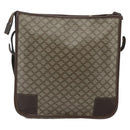 CELINE Macadam Canvas Shoulder Bag PVC Beige Gold Auth bs34714-3