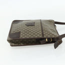 CELINE Macadam Canvas Shoulder Bag PVC Beige Gold Auth bs34714-5