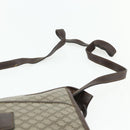 CELINE Macadam Canvas Shoulder Bag PVC Beige Gold Auth bs34714-8