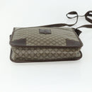 CELINE Macadam Canvas Shoulder Bag PVC Beige Gold Auth bs34714-9