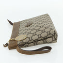GUCCI GG Plus Supreme Clutch Bag PVC Gold Beige Auth bs34715-3