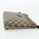 GUCCI GG Plus Supreme Clutch Bag PVC Gold Beige Auth bs34715-4