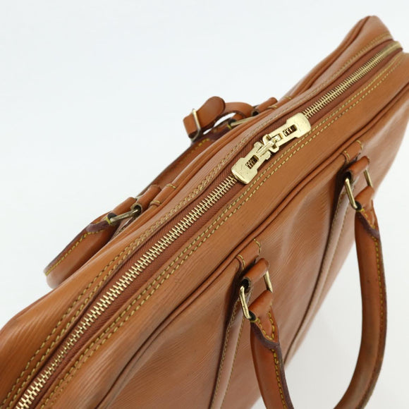 LOUIS VUITTON Epi Porte Documents Voyage Bag Zipangu Gold M54478 LV Auth bs34716