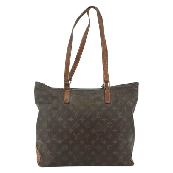 LOUIS VUITTON Monogram Cabas Mezzo Tote Bag M51151 LV Auth bs34720