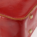 LOUIS VUITTON Monogram Vernis Sutton Hand Bag Red Rouge M91080 LV Auth bs34724-9