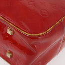 LOUIS VUITTON Monogram Vernis Sutton Hand Bag Red Rouge M91080 LV Auth bs34724-15