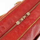 LOUIS VUITTON Monogram Vernis Sutton Hand Bag Red Rouge M91080 LV Auth bs34724-18