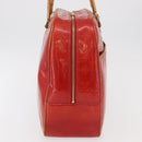 LOUIS VUITTON Monogram Vernis Sutton Hand Bag Red Rouge M91080 LV Auth bs34724-4
