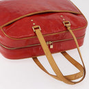 LOUIS VUITTON Monogram Vernis Sutton Hand Bag Red Rouge M91080 LV Auth bs34724-6