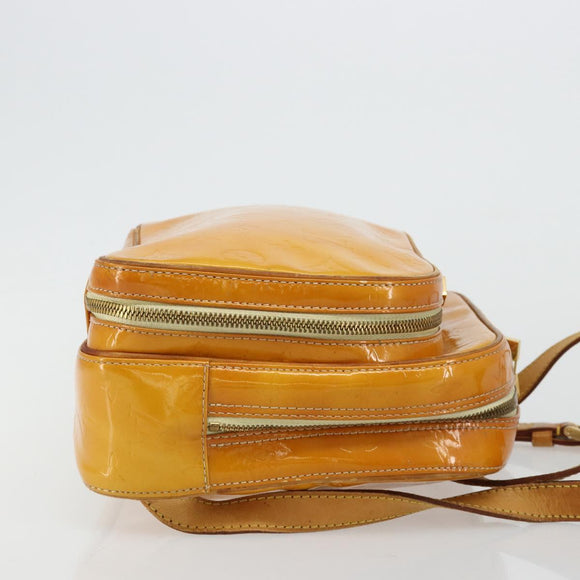 LOUIS VUITTON Monogram Vernis Marley Backpack Yellow M91040 LV Auth bs34725