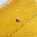 LOUIS VUITTON Monogram Vernis Kenmare Pouch Lime Yellow M91062 LV Auth bs34726A-18