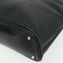 GUCCI Bamboo Hand Bag Leather 2 Set Black Gold 000 1448 0289 Auth bs34727-16