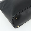 GUCCI Bamboo Hand Bag Leather 2 Set Black Gold 000 1448 0289 Auth bs34727-17