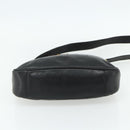 GUCCI Bamboo Shoulder Bag Leather 2way Black Gold Auth bs34729-11