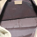 GUCCI Bamboo Shoulder Bag Nylon 2way Khaki Silver 001 1638 Auth bs34731-11