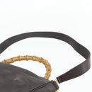 GUCCI Bambus Handtasche Leder 2-Wege Braun Gold 001 2058 1577 0 Auth bs34732-15